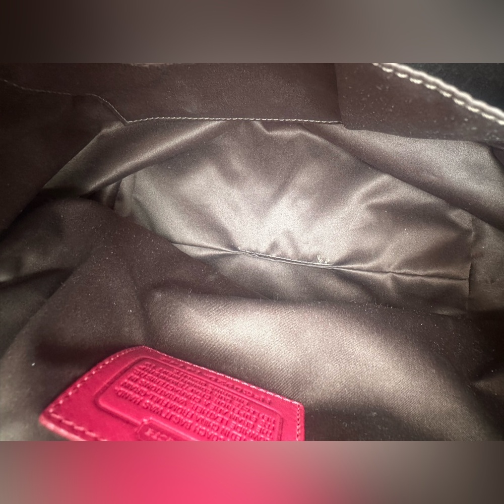 🌹Y2K Red Coach Brooke Leather Shoulder Bag 14142 🌹 - Picture 8 of 9